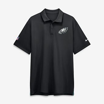 Men's Nike Black Philadelphia Eagles Sideline Tour Dri-FIT Polo