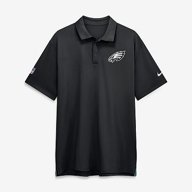 Men's Nike Black Philadelphia Eagles Sideline Tour Dri-FIT Polo