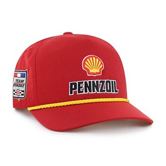 Men's '47 Red Joey Logano Sponsor Logo Side Patch brrr° Hitch Rope Adjustable Hat