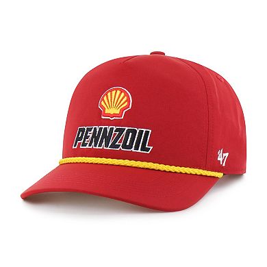 Men's '47 Red Joey Logano Sponsor Logo Side Patch brrr° Hitch Rope Adjustable Hat