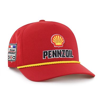 Men's '47 Red Joey Logano Sponsor Logo Side Patch brrr° Hitch Rope Adjustable Hat