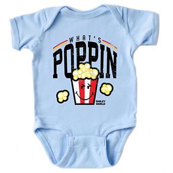 SmileyWorld What's Poppin - Infant Short Sleeve Graphic Bodysuit