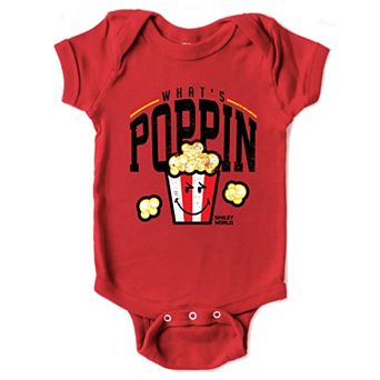 SmileyWorld What's Poppin - Infant Short Sleeve Graphic Bodysuit