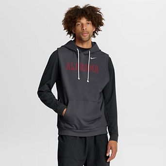 Men's Nike Anthracite Alabama Crimson Tide 2026 Sideline Sleeveless Dri-FIT Hoodie