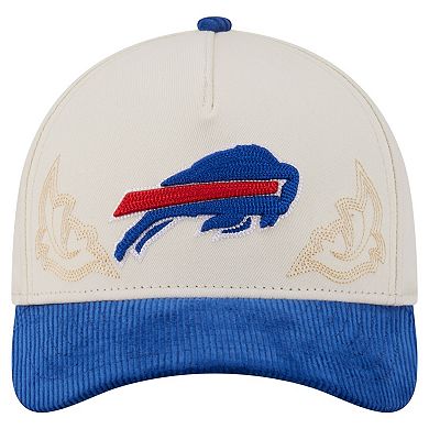 Men's New Era Cream/Royal Buffalo Bills Western 9FORTY A-Frame Adjustable Hat