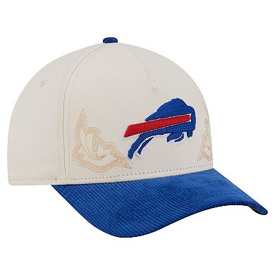 Men's New Era Cream/Royal Buffalo Bills Western 9FORTY A-Frame Adjustable Hat