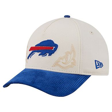 Men's New Era Cream/Royal Buffalo Bills Western 9FORTY A-Frame Adjustable Hat