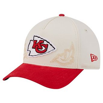 Men's New Era Cream/Red Kansas City Chiefs Western 9FORTY A-Frame Adjustable Hat