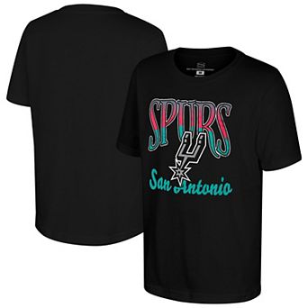 Youth Stadium Essentials Black San Antonio Spurs Sky High T-Shirt