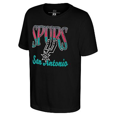 Youth Stadium Essentials Black San Antonio Spurs Sky High T-Shirt