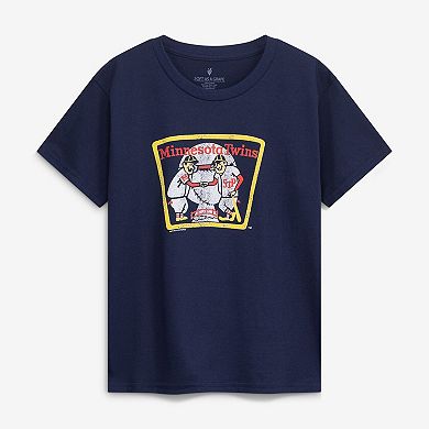 Youth Soft as a Grape Navy/Heather Gray Minnesota Twins Cooperstown 2-Pack T-Shirt Set