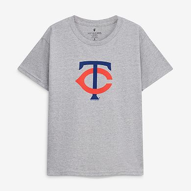 Youth Soft as a Grape Navy/Heather Gray Minnesota Twins Cooperstown 2-Pack T-Shirt Set