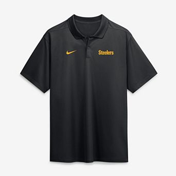Men's Nike Black Pittsburgh Steelers Wordmark Victory Dri-FIT Polo