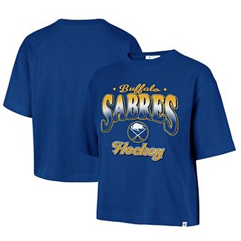 Women's '47 Royal Buffalo Sabres Vibe Check Reed City T-Shirt