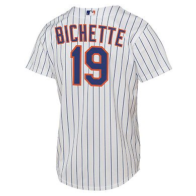 Youth Nike Bo Bichette White New York Mets Home Baseline Jersey