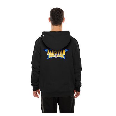 Men's New Era Black Denver Nuggets Front Back Logo Hoodie