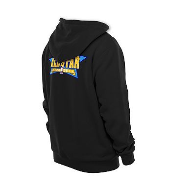 Men's New Era Black Denver Nuggets Front Back Logo Hoodie
