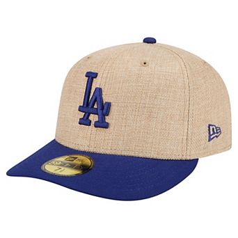 Men's New Era Natural/Royal Los Angeles Dodgers Twine 59FIFTY Fitted Hat
