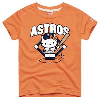 Youth Homage Orange Houston Astros Hello Kitty x MLB Tri-Blend T-Shirt