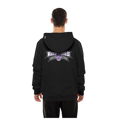 Men's New Era Black Toronto Raptors Front Back Logo Hoodie