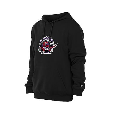 Men's New Era Black Toronto Raptors Front Back Logo Hoodie