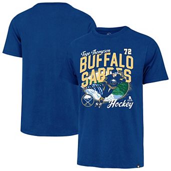 Men's '47 Tage Thompson Royal Buffalo Sabres City Name & Number T-Shirt