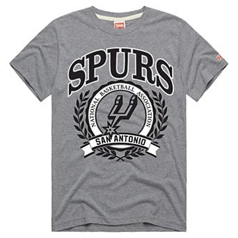 Unisex Homage Gray San Antonio Spurs Crest Tri-Blend T-Shirt