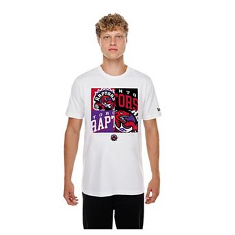 Men's New Era White Toronto Raptors Block Logo T-Shirt