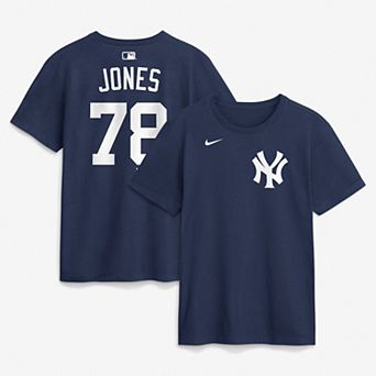 Men's Nike Spencer Jones Navy New York Yankees Home Name & Number T-Shirt