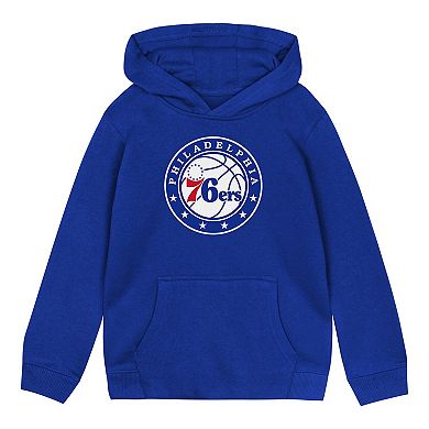 Toddler Outerstuff Royal Philadelphia 76ers Primary Logo Hoodie