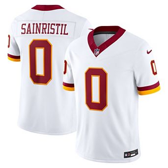 Men's Nike Mike Sainristil White Washington Commanders Vapor F.U.S.E. Stitched Limited Jersey