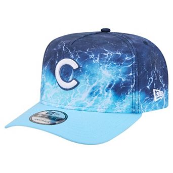 Men's New Era Light Blue Chicago Cubs Deep Water Pre-Curved 9FIFTY A-Frame Snapback Hat