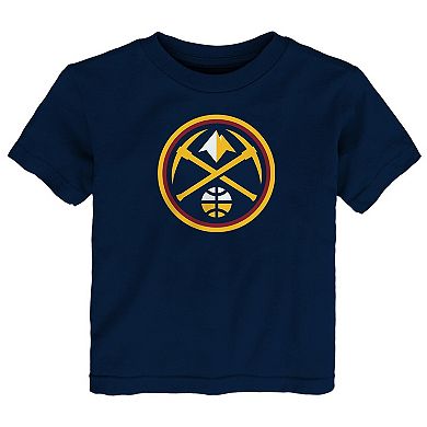 Infant Outerstuff Navy Denver Nuggets Primary Logo T-Shirt