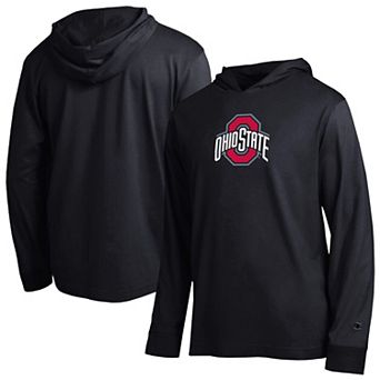 Men's Champion Black Ohio State Buckeyes Tonal All Star Long Sleeve Hooded T-Shirt