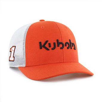 Men's '47 Orange Ross Chastain Sponsor Logo Side Patch Trucker Adjustable Hat