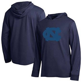 Men's Champion Navy North Carolina Tar Heels Tonal All Star Long Sleeve Hooded T-Shirt