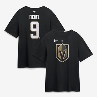 Men's Fanatics Jack Eichel Black Vegas Golden Knights 2026 Stanley Cup Final Name & Number T-Shirt
