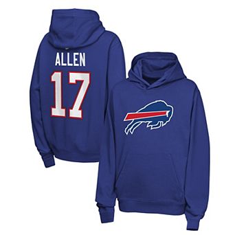Youth Nike Josh Allen Royal Buffalo Bills Name & Number Club Fleece Hoodie