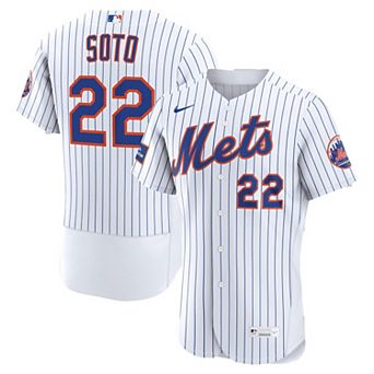 Men's Nike Juan Soto White New York Mets Home Authentic Sponsor Patch Jersey