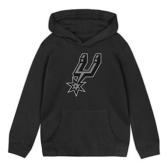 Toddler Outerstuff Black San Antonio Spurs Primary Logo Hoodie
