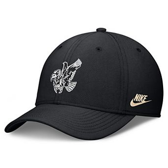 Men's Nike Black Iowa Hawkeyes Dri-FIT Vintage Rise Swooshflex Flex Hat