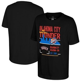 Youth Stadium Essentials Black Oklahoma City Thunder Hideout T-Shirt