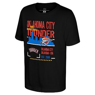 Youth Stadium Essentials Black Oklahoma City Thunder Hideout T-Shirt