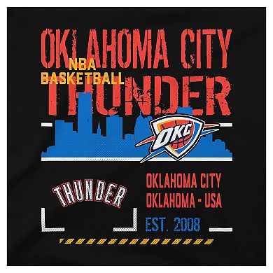 Youth Stadium Essentials Black Oklahoma City Thunder Hideout T-Shirt