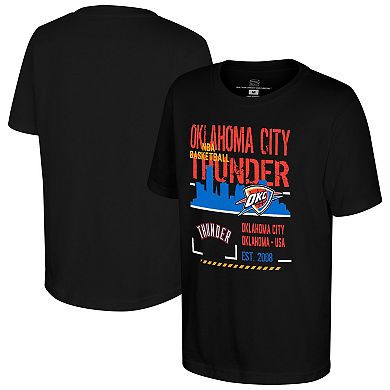 Youth Stadium Essentials Black Oklahoma City Thunder Hideout T-Shirt