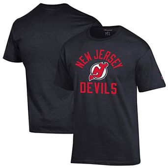 Men's Champion Black New Jersey Devils Primary Logo Jersey T-Shirt