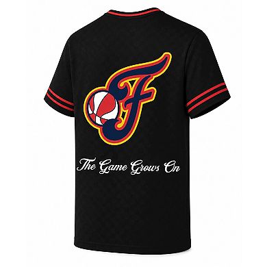 Men's round21 Black Indiana Fever Soccer Jersey