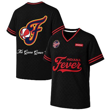 Men's round21 Black Indiana Fever Soccer Jersey