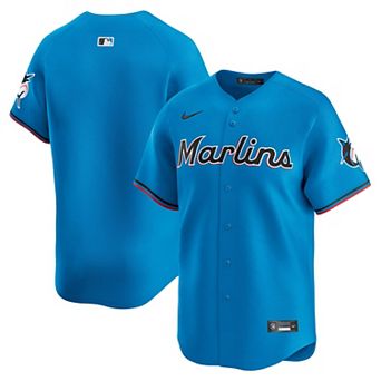Men's Nike Blue Miami Marlins Limited Jersey
