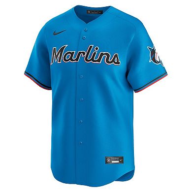 Men's Nike Blue Miami Marlins Limited Jersey